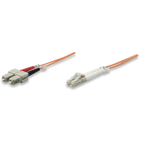 471282 Intellinet Fiber Optic Patch Cable Duplex Multimode LC/SC - OM1 - 14.0 Feet - Orange