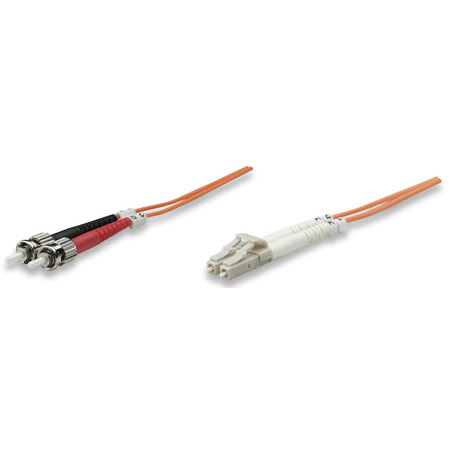 471329 Intellinet Fiber Optic Patch Cable Duplex Multimode LC/ST - OM1 - 10.0 Feet - Orange