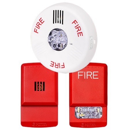 4871000 Potter PE-HNR Horn/Strobes Wall Red 12/24 VDC Indoor