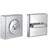 Show product details for 4881K19SQ Yale New Traditions 820S Series Flat Square Single Cylinder Grade 3 Mechanical Deadbolt Schlage Cylinder Keyed Alike - Black Suede