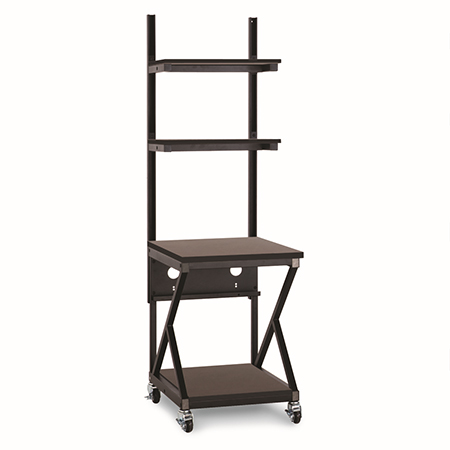 5000-3-204-24 Kendall Howard 24 inch Performance Work Bench with Full Bottom Shelf - African Mahogany