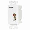Show product details for 500028-WP-US Muxlab Stereo Hi-FI Audio Wall Plate Balun, US 