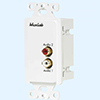 Show product details for 500028-WP MuxLab Stereo Hi-Fi Wall Plate Balun