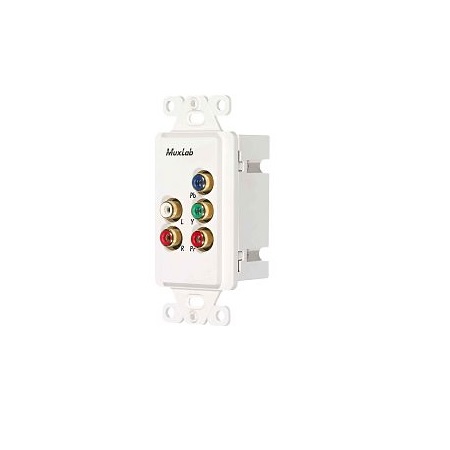 500058-WP-US MuxLab Component Video/Stereo Audio Wall Balun