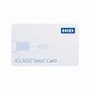 Show product details for 5006PGGNN7-100 HID 500 iCLASS Seos Card 8K Bytes Programmed with Security Identity Object (SIO) Plain White with Gloss Finish Front Plain White with Gloss Finish Back No Printed Card Numbering No Slot Punch - 100 Pack