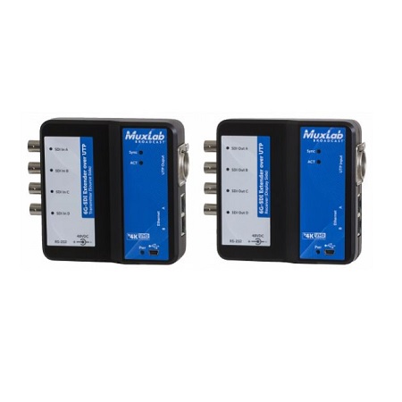 500733 Muxlab 6G-SDI Extendera over UTP with Ethernet