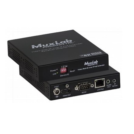 500759-RX Muxlab HDMI 2.0 over IP PoE Receiver