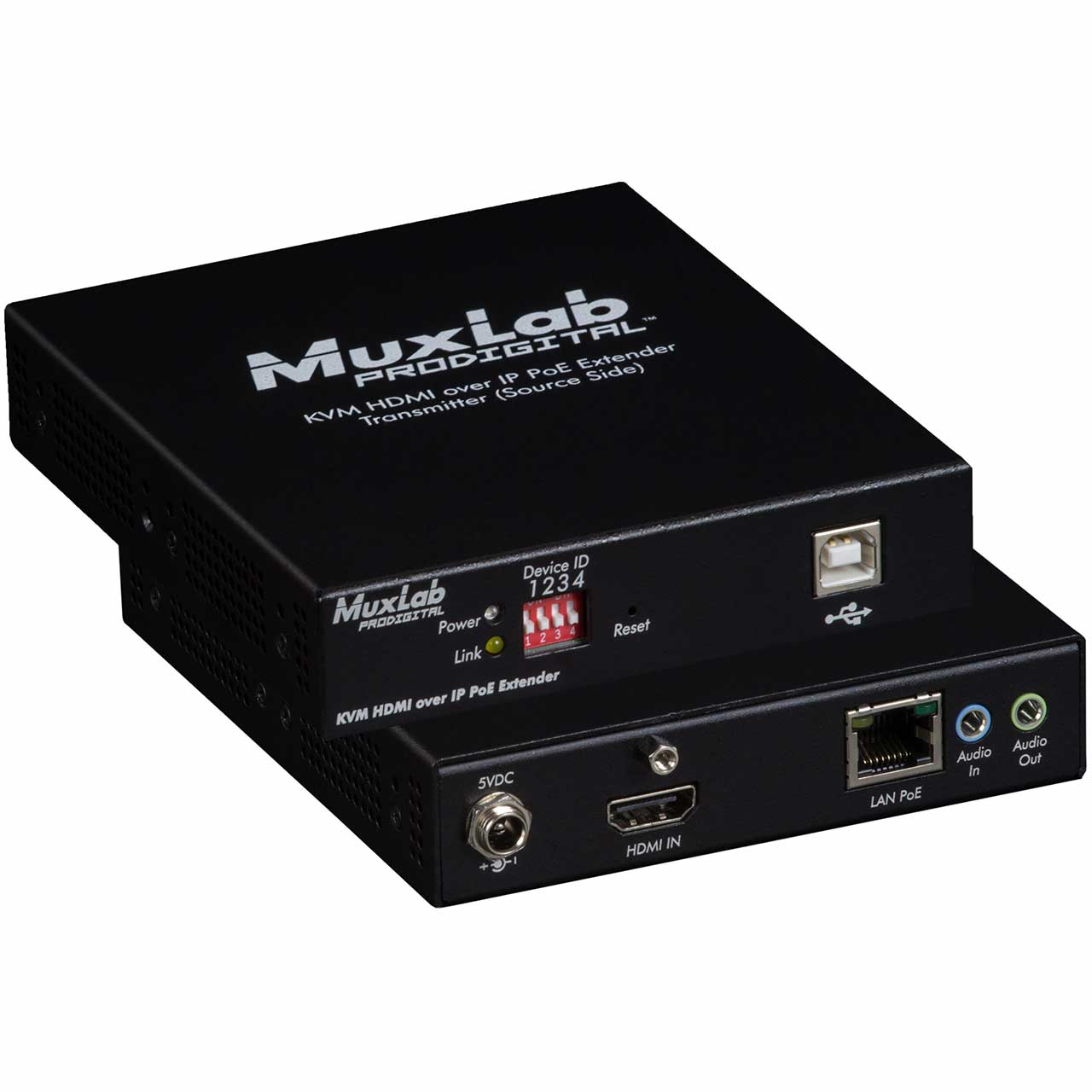 500772-TX Muxlab KVM HDMI Over IP PoE Transmitter UHD-4K