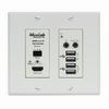 Show product details for 500777-RX-WH Muxlab HDMI/USB Over IP PoE Wall Plate Receiver UHD- 4K - White