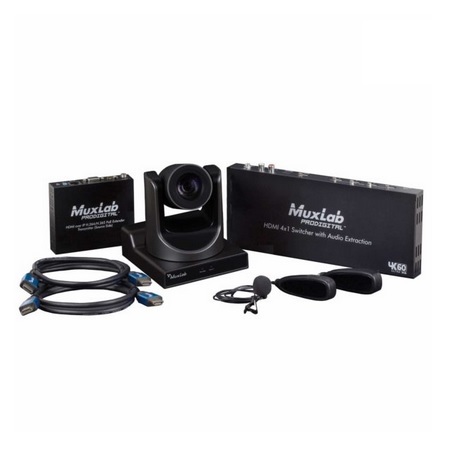 500785-PoE MuxLab MuxStream Pro Multi-Camera Live Streaming Kit 30x Zoom PoE