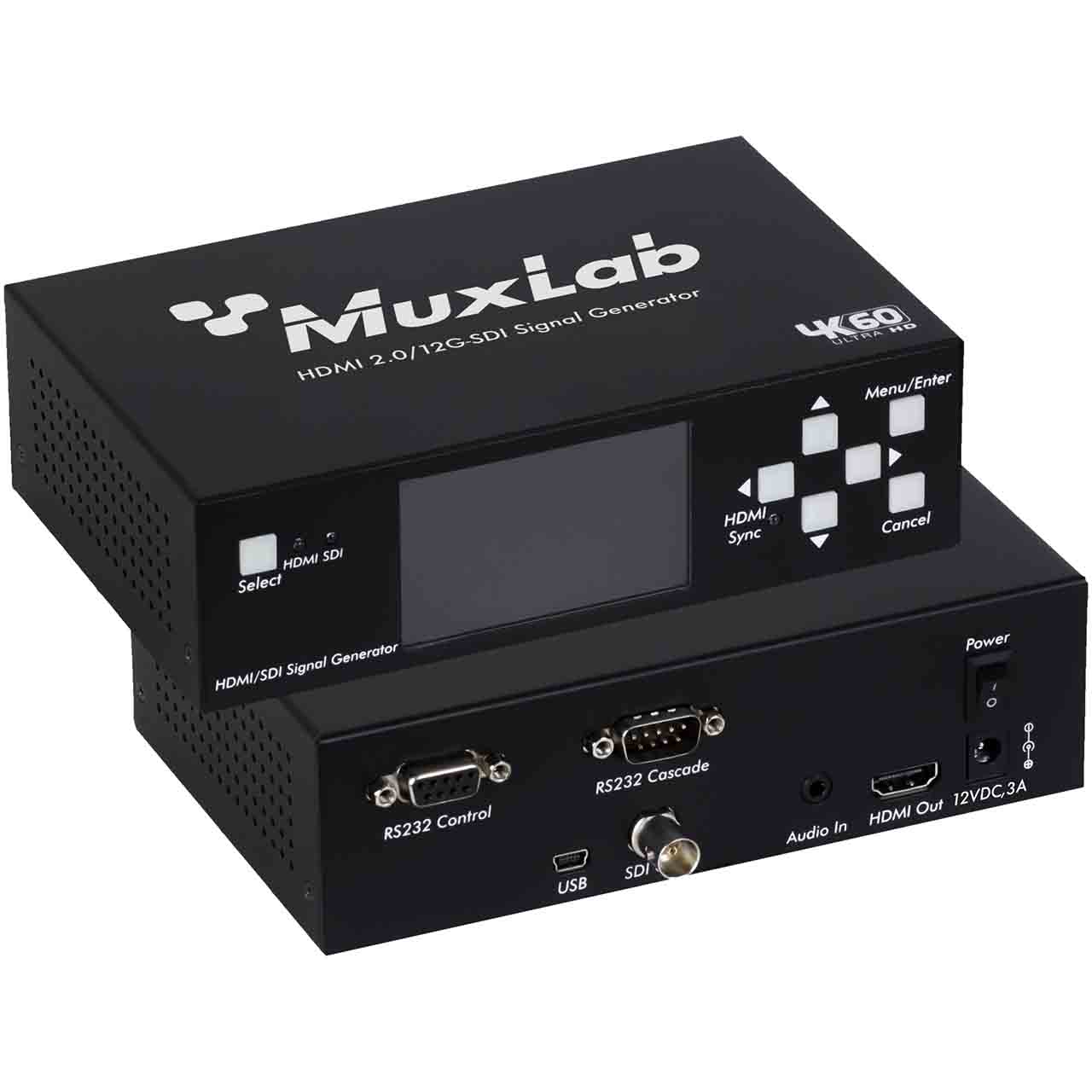 500830-V2 MuxLab HDMI 2.0/12G-SDI Signal Generator