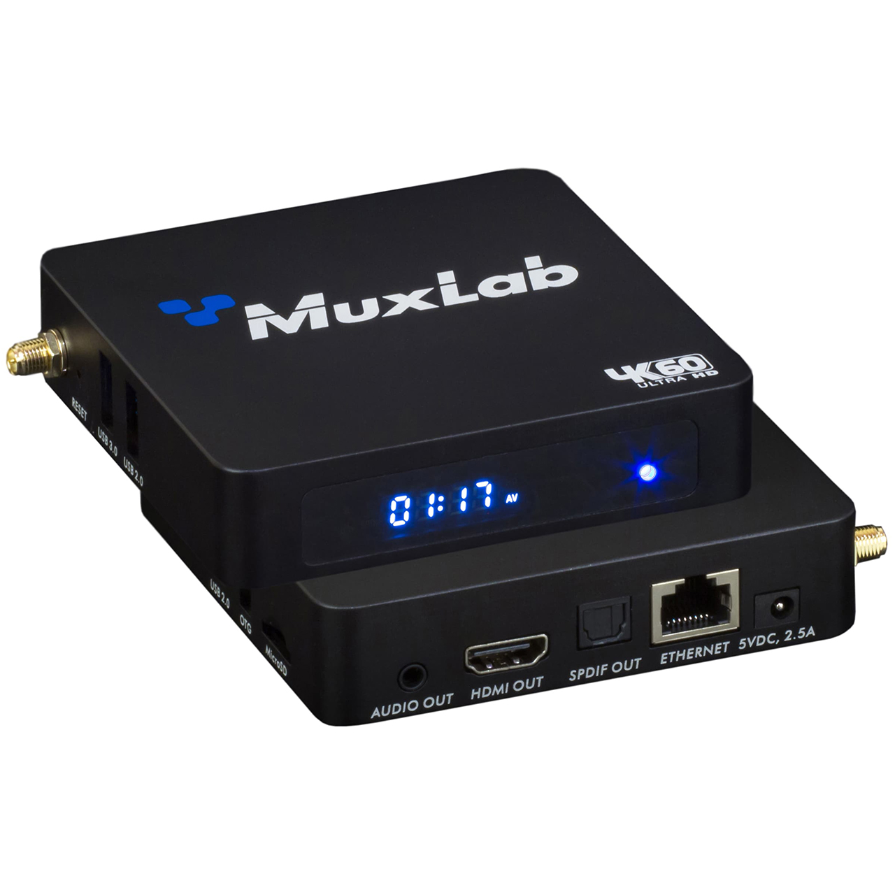 500890 MuxLab HDMI over IP Receiver with Signage Player