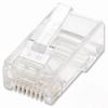 Show product details for 502344 Intellinet Cat6 RJ45 Modular Plugs UTP - 2-prong for stranded wire - 100 plugs in jar