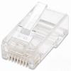 Show product details for 502399 Intellinet Cat5e RJ45 Modular Plugs UTP - 3-prong for solid wire - 100 plugs in jar