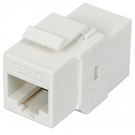 504935 Intellinet Cat5e Inline Coupler - Keystone Type 8P8C Female to 8P8C Female - UTP - White