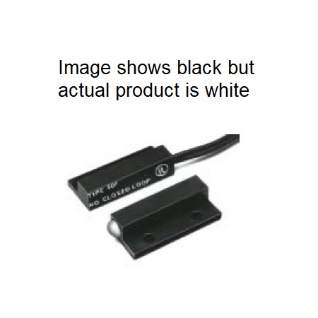 50F-12WG-W-GEN GRI 1/4" Diameter Closed Miniature Surface Mount Magnetic Contact 3/4" Gap with 12" Lead - White