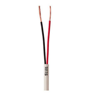 51101-46-01 Southwire 22 AWG 2 Conductors Unshielded Stranded Bare Copper CM/CL2 Non-plenum Alarm Wire - 1000' Pull Box - White