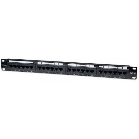 513555 Intellinet Cat5e Patch Panel 24-Port - UTP - 1U