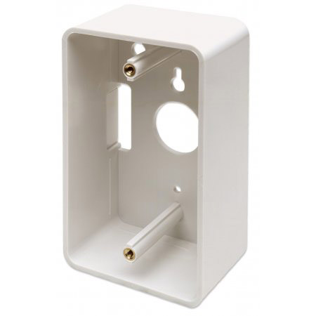 517003 Intellinet Wall Box Single Gang - 1.89 Inches Deep - Ivory