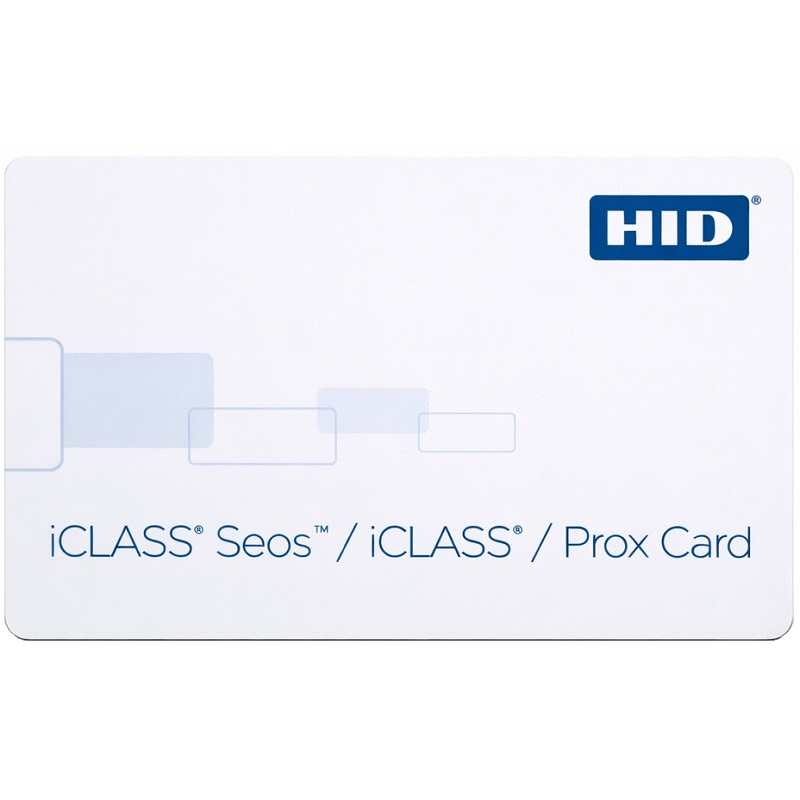 52060VCPGGNNMN-100 HID 520 iCLASS Seos + iCLASS + Prox Card iCLASS Seos 8K Bytes Unprogrammed, for use with iCLASS SE Encoder Unprogrammed, for use with iCLASS SE Encoder Prox programmed Plain White with Gloss Finish Front Plain White with Gloss Finish Back No Printed iCLASS Seos Card Numbering No Printed iClass Card Numbering Sequential Matching Encoded/Printed Prox Card Numbering No Slot Punch - 100 Pack