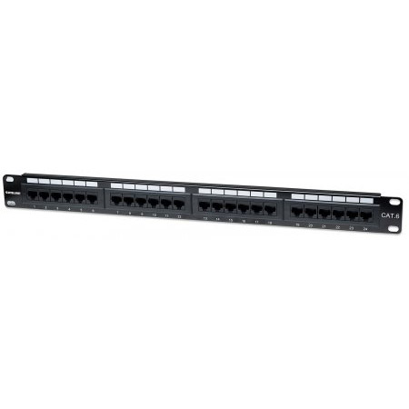 520959 Intellinet Cat6 Patch Panel 24-Port - UTP - 1U