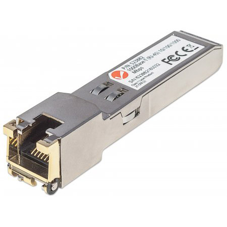 523882 Intellinet Gigabit RJ45 Copper SFP Transceiver Module 1000Base-T (RJ-45) port - 328 Feet