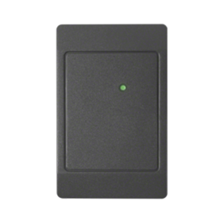 5395C1100-110315 HID ThinLine II Proximity Reader with Wiegand output with Clock and Data output 18" Pigtail Beep On, LED Normally Red, Reader Flashes Green on Tag Read - Designer Black