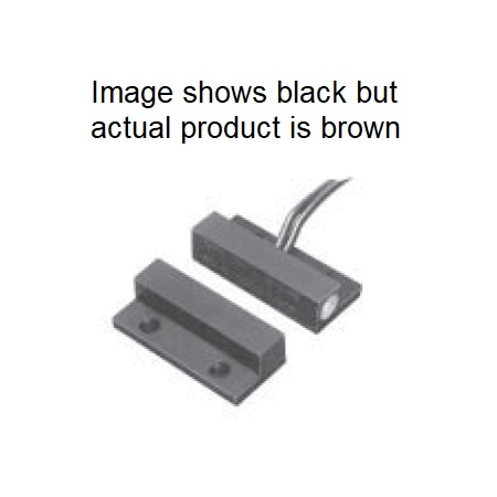 55F-12-B-BA-GEN GRI 1/4" Diameter Closed Miniature Surface Mount Magnetic Contact 1/2" Gap with 12" Lead - Brown