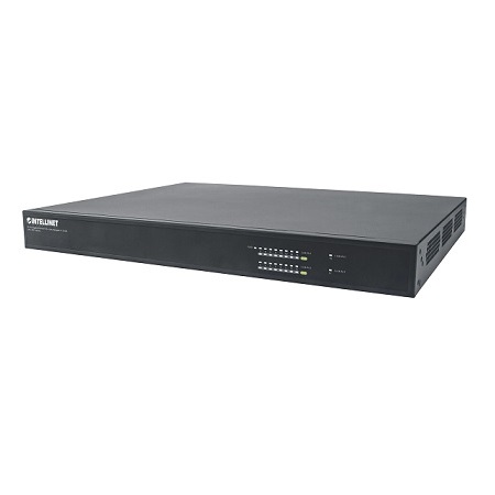 561440 Intellinet Network Solutions 16-Port Gigabit Ethernet PoE+ Web-Managed AV Switch with 2 SFP Uplinks