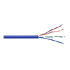 Show product details for 5BE244UTP/350M2O Remee 24 AWG 4 Pair Unshielded Twisted Pairs (UTP) Solid Bare Copper CMP Cat5e Plenum Network Cable - 1000' Pull Box - Blue