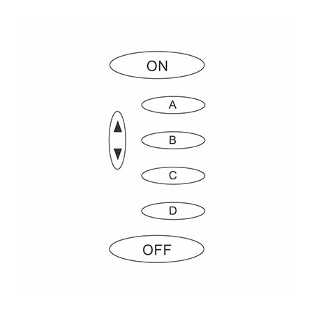 KPM6 PulseWorx 6 Button Membrane Replacement for KPLD-6, KPCW-6 and KPLR-6 Keypads 