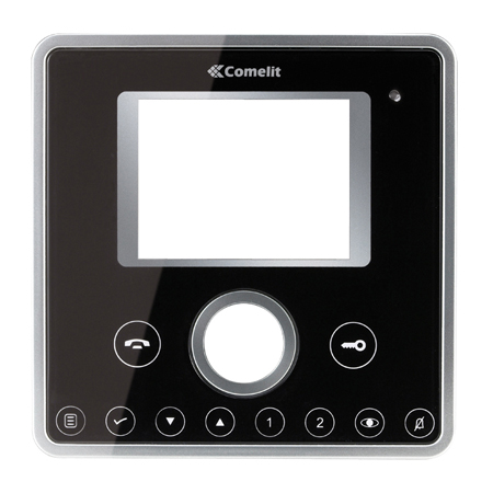 6101N Comelit Black colour template for video planux