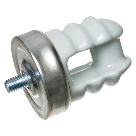 Arlington Porcelain Wire Holder with Solid Rivet