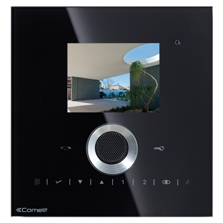 6202HB Comelit ViP System Hands-Free Color Monitor Planux Series Black