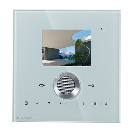 6202HW Comelit Planux Series VIP System Hands-Free Color Monitor - White