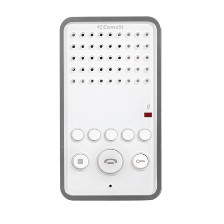 6203WBM Comelit Intercom Hands-Free Station with Induction Loop Black- Easycom Series