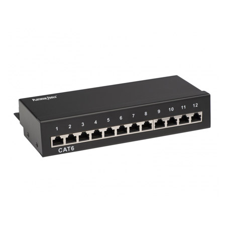 667-12C6S Platinum Tools Patch Panel 12 Port Cat6 S 110