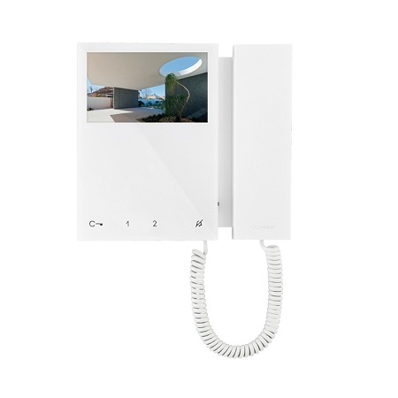 6701W/BM Comelit Mini Color Monitor with Handset + Ail White SBTOP System