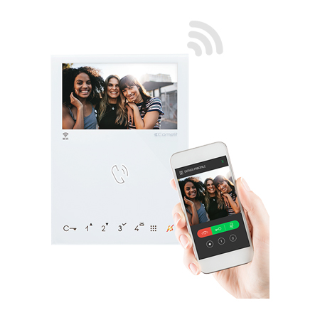 6741W Comelit Mini Handsfree Wifi Monitor SBTOP