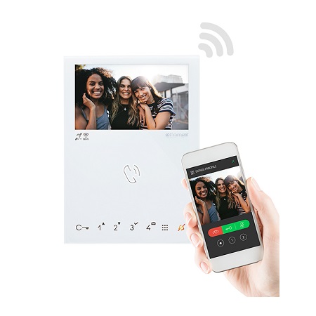6742W Comelit Mini Handsfree Wifi Monitor