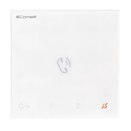 6750W/U Comelit Mini Audio Handsfree Door Entry Phone with Adapter Plate - White