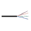 Show product details for 6RNSM2B Remee 23 AWG 4 Pair Unshielded Twisted Pairs (UTP) Solid Bare Copper CMR Cat6 Non-Plenum Network Cable - 1000' Pull Box - Black