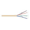 6RNSM2T Remee 23 AWG 4 Pair Unshielded Twisted Pairs (UTP) Solid Bare Copper CMR Cat6 Non-Plenum Network Cable - 1000' Pull Box - Beige
