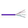 Show product details for 6RNSM2V Remee 23 AWG 4 Pair Unshielded Twisted Pairs (UTP) Solid Bare Copper CMR Cat6 Non-Plenum Network Cable - 1000' Pull Box - Violet
