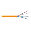 Show product details for 6RNSM2Z Remee 23 AWG 4 Pair Unshielded Twisted Pairs (UTP) Solid Bare Copper CMR Cat6 Non-Plenum Network Cable - 1000' Pull Box - Orange