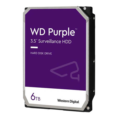 6TB-PURP Western Digital Purple 6TB Surveillance Grade Hard Drive