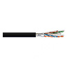 Show product details for 6UA234STPRM1B Remee 23 AWG 4 Pair Shielded Twisted Pairs Copper CMR Cat6a Non-plenum Network Cable - 1000' Reel - Black