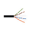 Show product details for 6UA234UTPRM1B Remee 23 AWG 4 Pair Unshielded Twisted Pairs (UTP) Stranded Copper CMR Cat6a Non-plenum Network Cable - 1000' Reel - Black