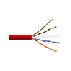 Show product details for 6UA234UTPRM1R Remee 23 AWG 4 Pair Unshielded Twisted Pairs (UTP) Stranded Copper CMR Cat6a Non-plenum Network Cable - 1000' Reel - Red