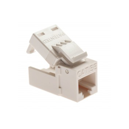 705WH-1-10 Platinum Tools EZ-SnapJack Cat5e - White - 10 Pack